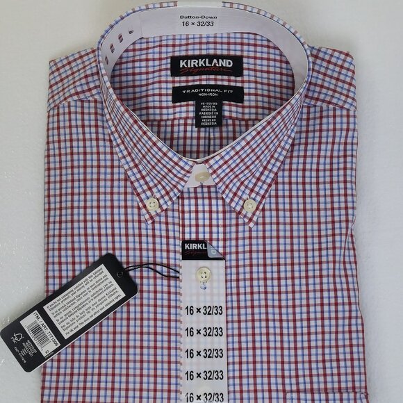 Kirkland Signature Button Down Long Sleeve 16 x 32/33 - Picture 1 of 4